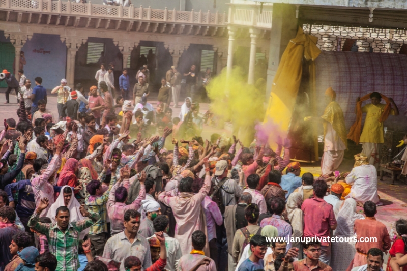 Holi in Mathura