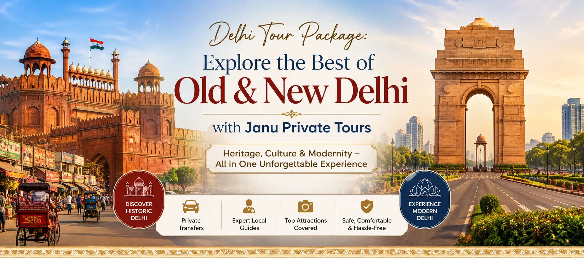 Delhi Tour Package: Explore the Best of Old & New Delhi with Janu Private Tours