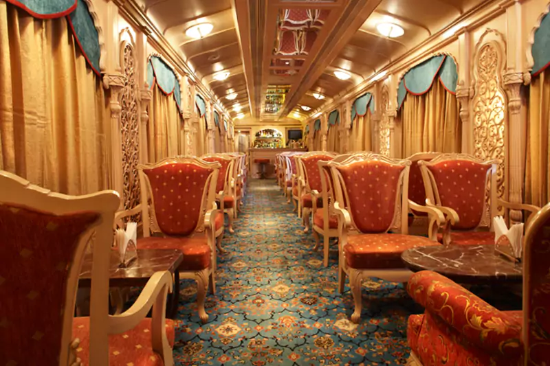 Luxury tourist train travel in India providing premier heritage journey experiences