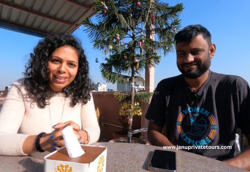 Founder Janu welcoming travelers with warm hospitality at Janu Private Tours Jaipur